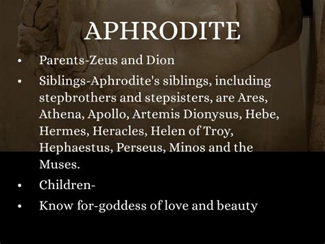 did aphrodite have any siblings|aphrodite dad and mom.